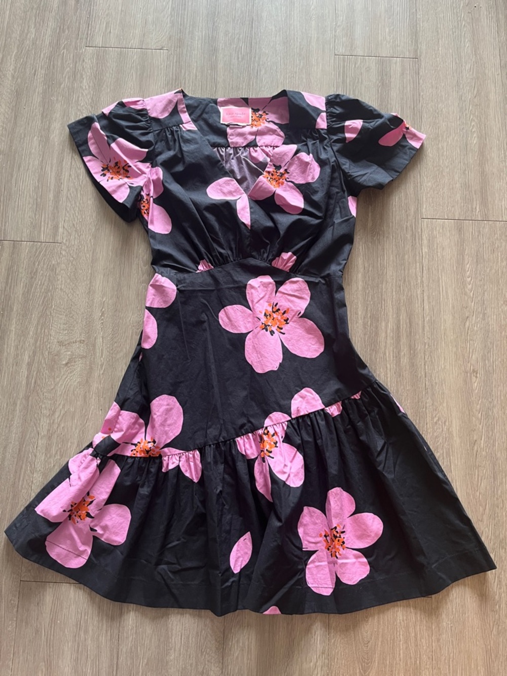 Kate Spade Grand Flora Dress with Pink and Orange Floral Print
